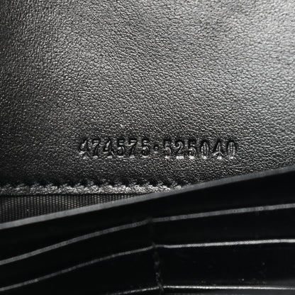 Gucci Calfskin Matelasse GG Marmont Chain Wallet Black 7 of 12