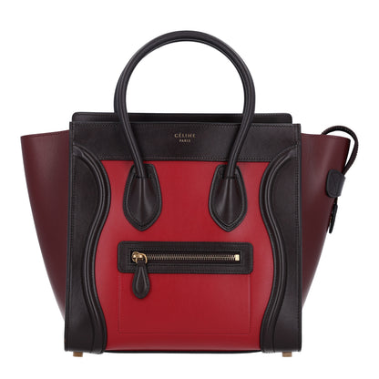 Celine Smooth Calfskin Micro Tri-Color Luggage Micro Red 1 of 9