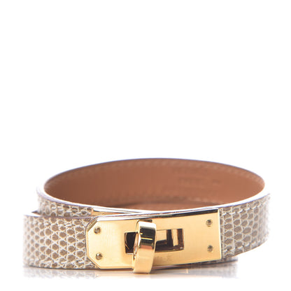 Hermes Lizard Kelly Double Tour Bracelet S Ficelle 1 of 6