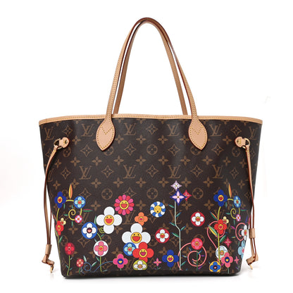 Louis Vuitton LV X TM Monogram Flowers Neverfull MM 1 of 9