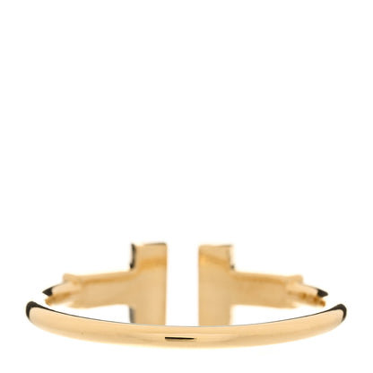 Tiffany 18K Yellow Gold Diamond T Wire Ring 54 7 3 of 5