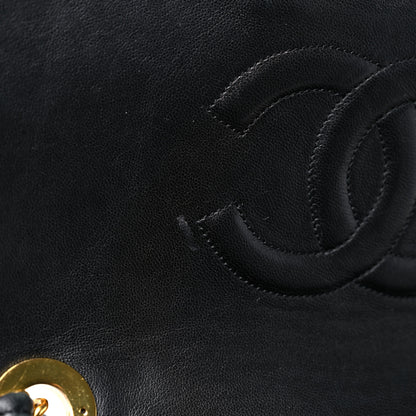Chanel Lambskin Quilted XL Jumbo Single Flap Black 12 of 17