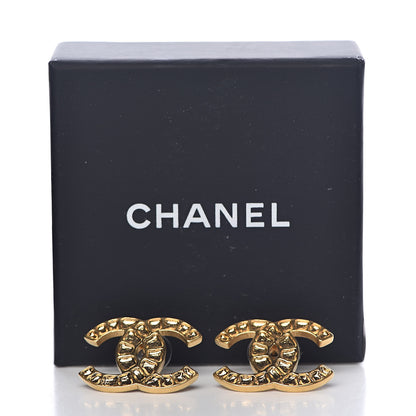 Chanel CC Earrings Gold 5 of 5