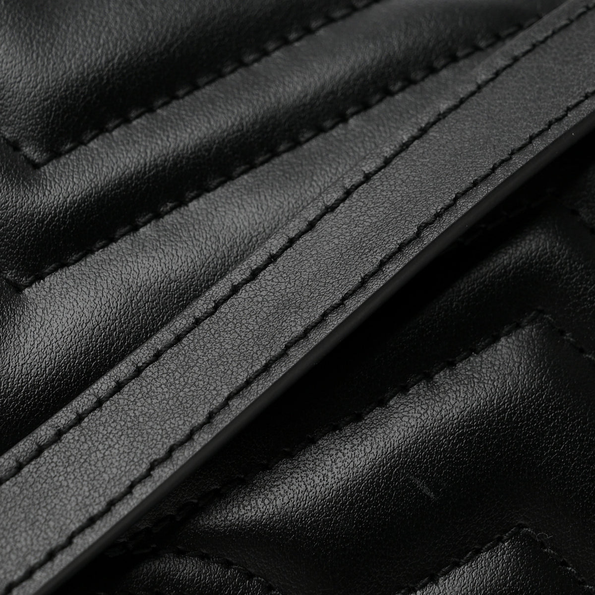 Gucci Calfskin Matelasse Medium GG Marmont Shoulder Bag Black 12 of 12