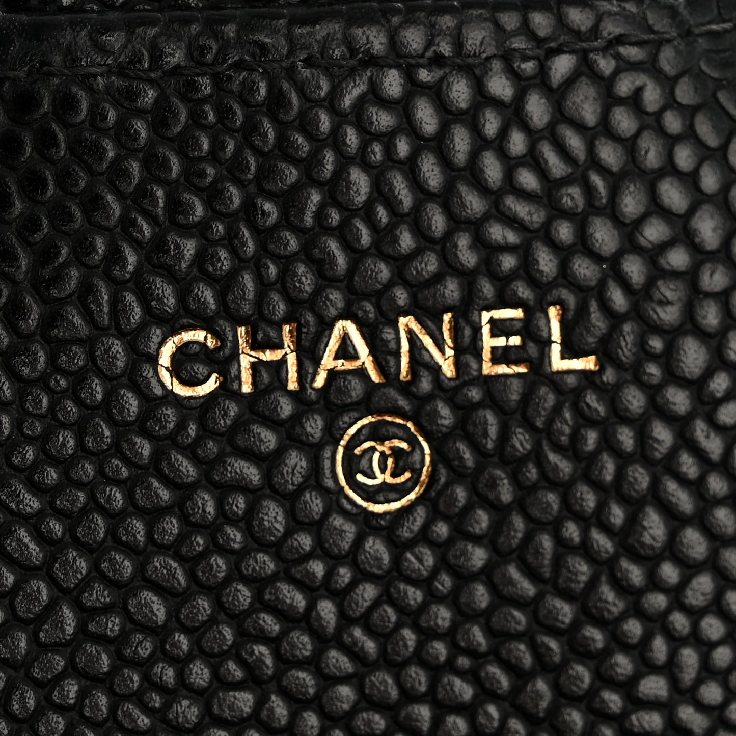 Caviar Quilted Large Gusset Flap Wallet Black