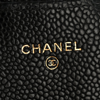 Chanel Caviar Quilted Large Gusset Flap Wallet Black 6 of 12