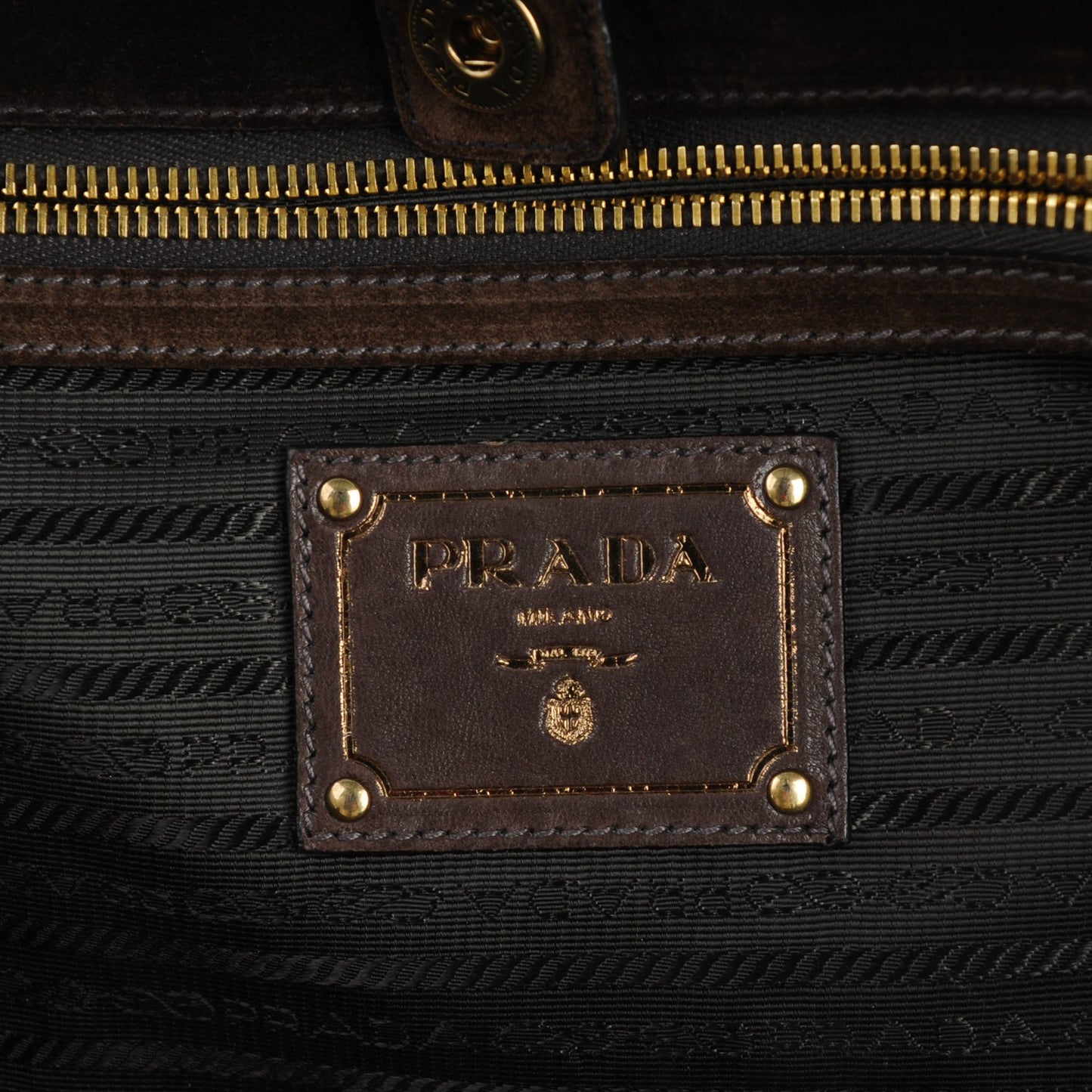 Suede Scamosciato Tote Mogano
