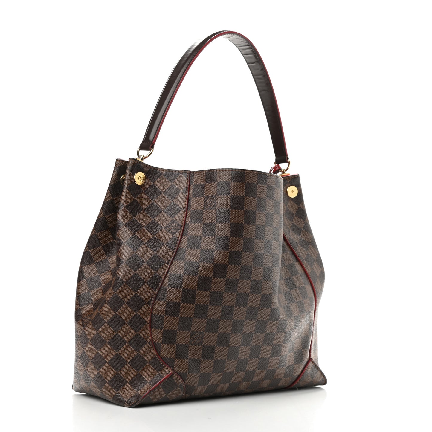 Damier Ebene Caissa Hobo Cherry