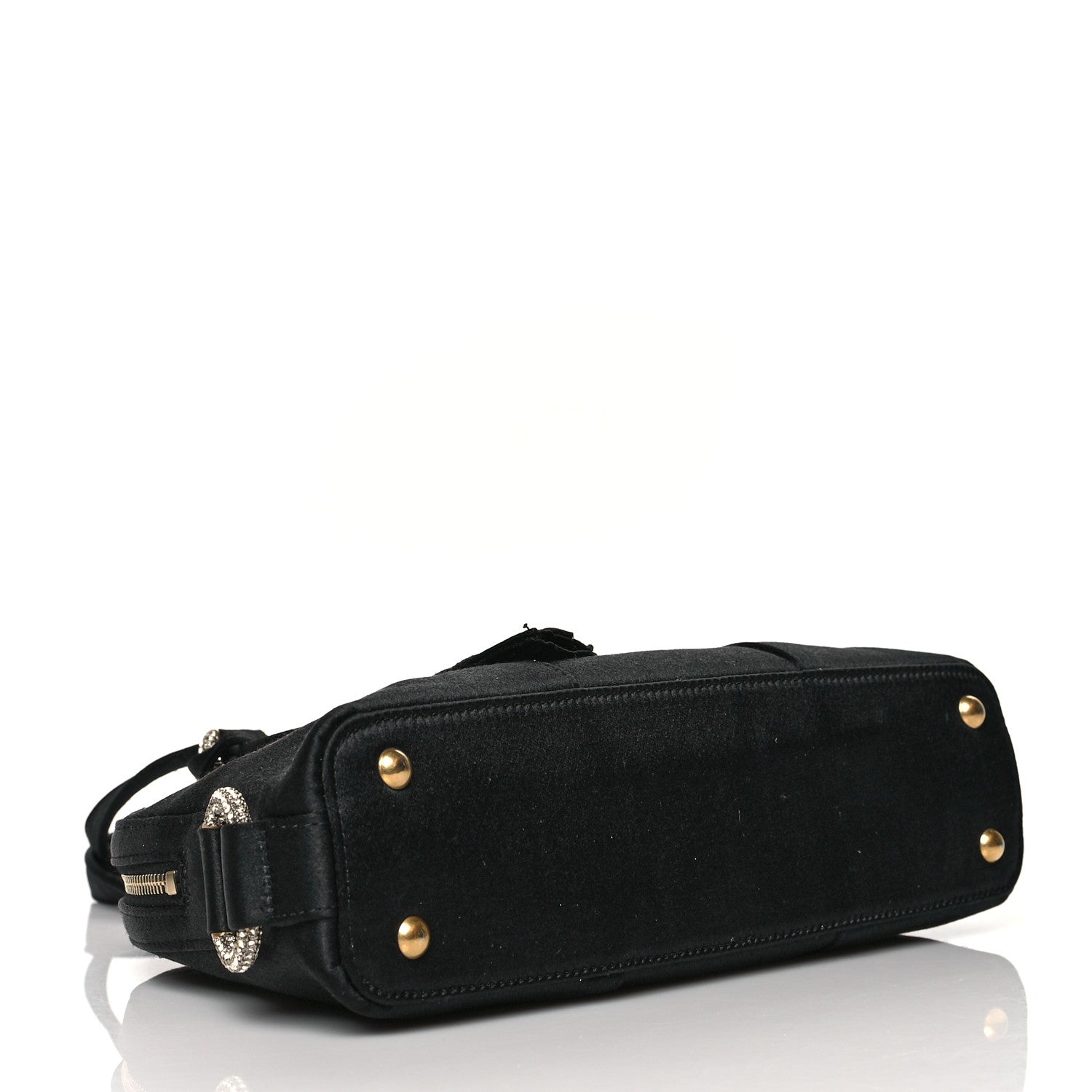 Saint Laurent Satin Crystal Mini Muse Black 3 of 10