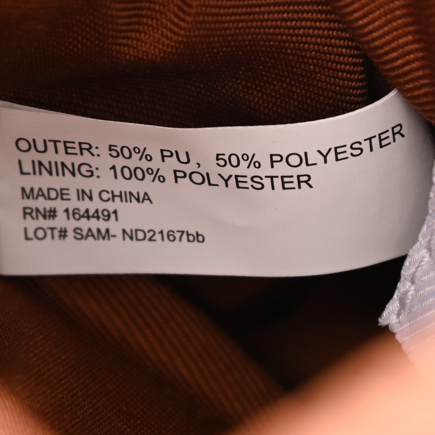 Vegan Leather Small Shopping Bag Tan