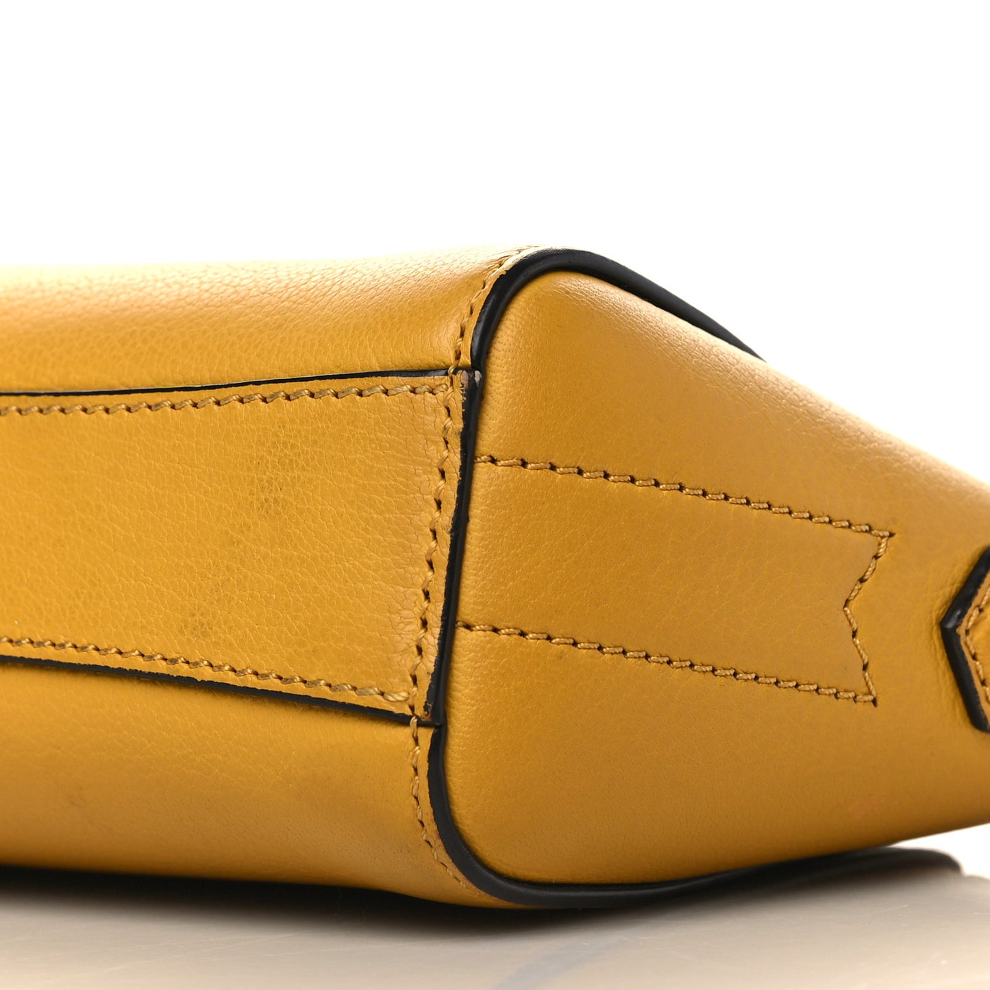 Sugar Goatskin Nano Antigona Dark Yellow