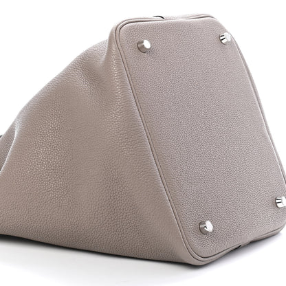 Hermes Taurillon Maurice Picotin Lock 22 MM Gris Asphalte 7 of 8