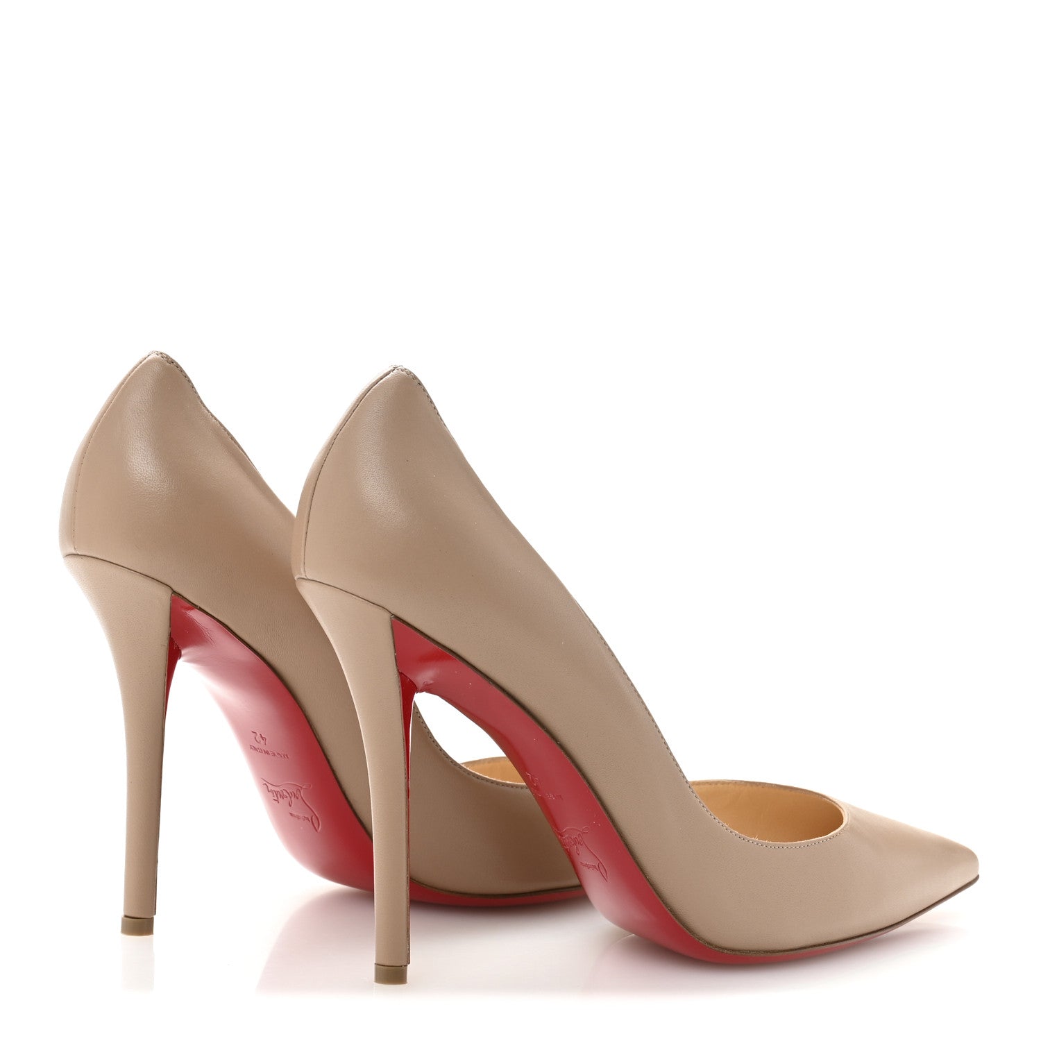 Christian Louboutin Nappa Apostrophy 100 Pumps 42 Nude 5 of 10
