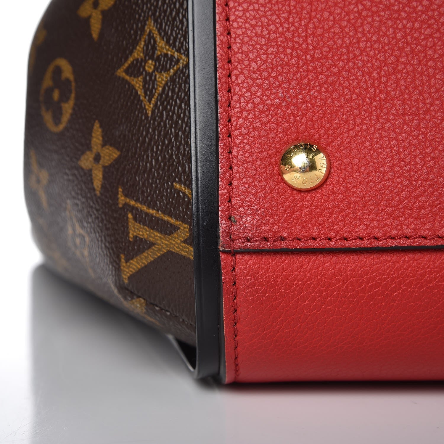 Louis Vuitton Calfskin Monogram Kimono Tote Cherry 8 of 11