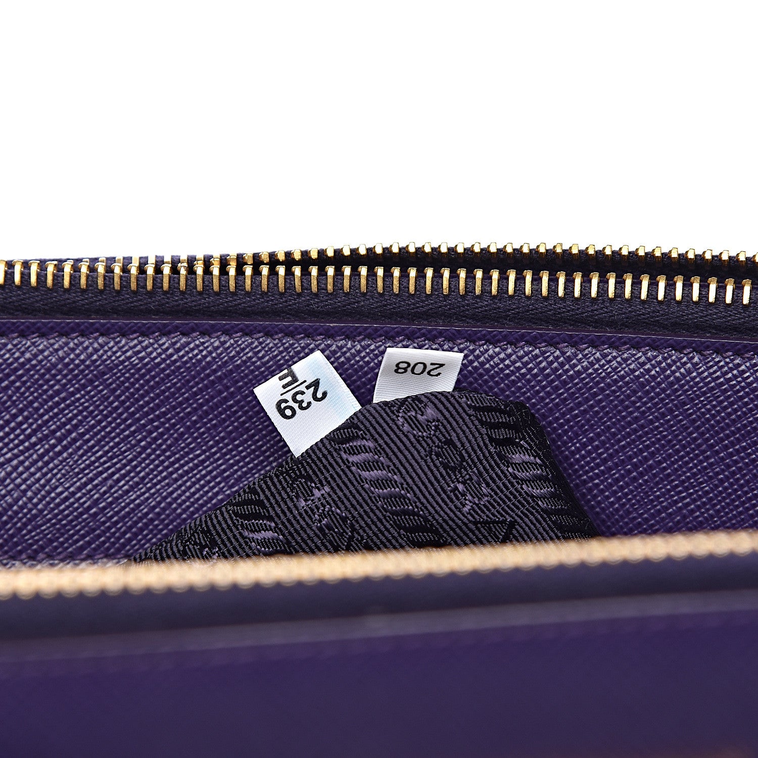Prada Saffiano Large Galleria Double Zip Tote Uva 8 of 13