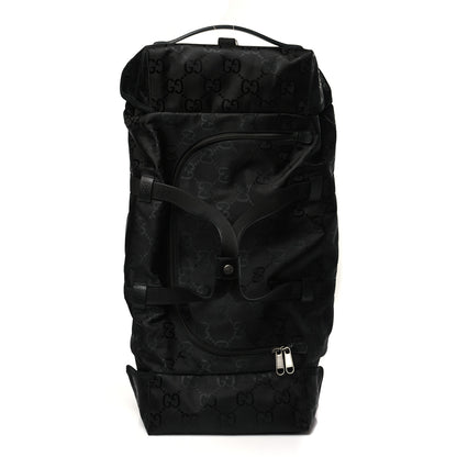 Gucci Econyl Nylon Monogram Off The Grid Rolling Duffle Bag Black 2 of 11