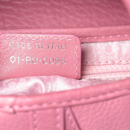 Christian Dior Calfskin Embroidered Romantic Flowers Saddle Bag Pink 7 of 17