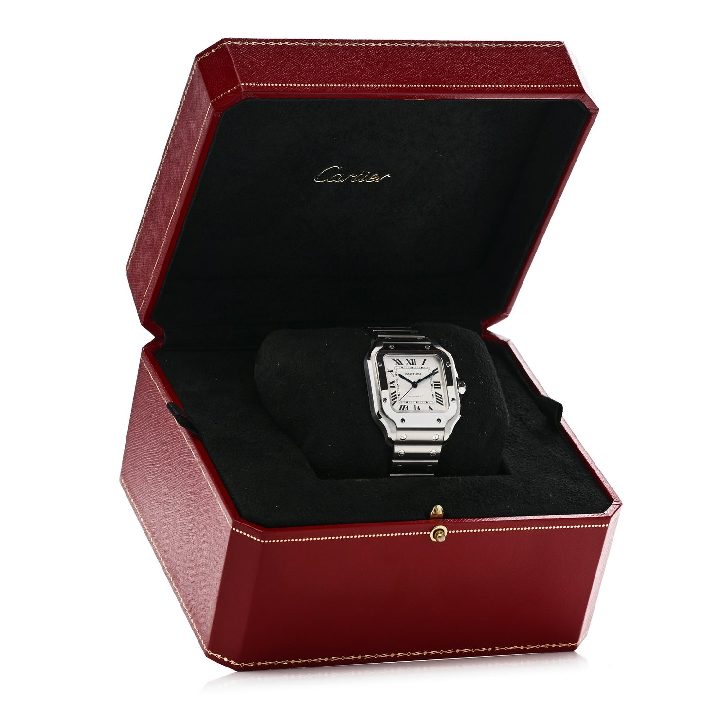 Stainless Steel 35mm Santos de Cartier Automatic Watch