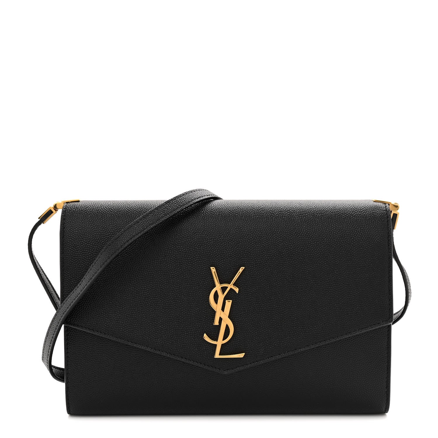 Saint Laurent Grain De Poudre Mini Uptown Crossbody Bag Black 1 of 10