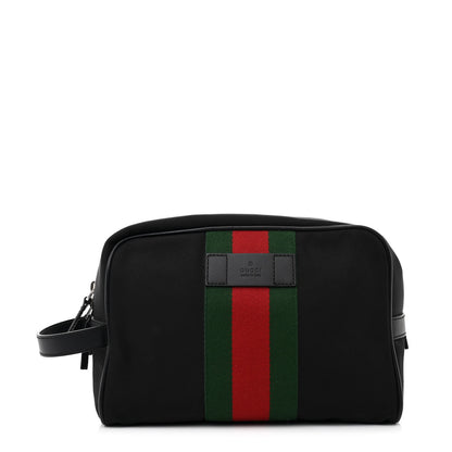 Gucci Techno Canvas Web Toiletry Case Black 1 of 9