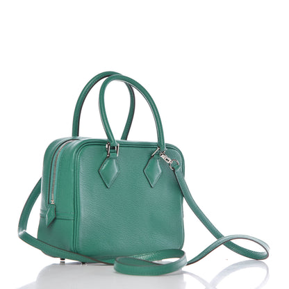 Hermes Chevre Mysore Plume II Mini Vert Vertigo 3 of 7