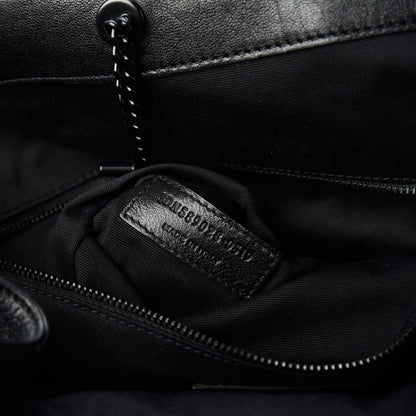 Saint Laurent Vintage Lambskin Chevron Monogram Medium Nolita Black 7 of 10