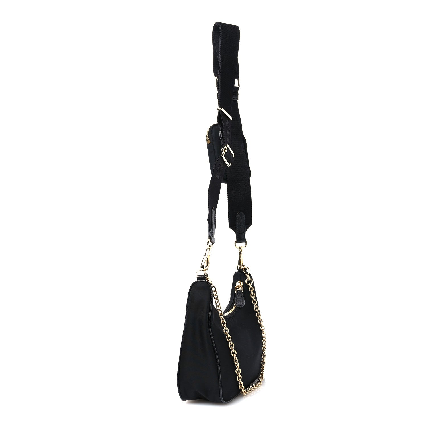 Prada Nylon Re-Edition 2005 Shoulder Bag Black 3 of 12