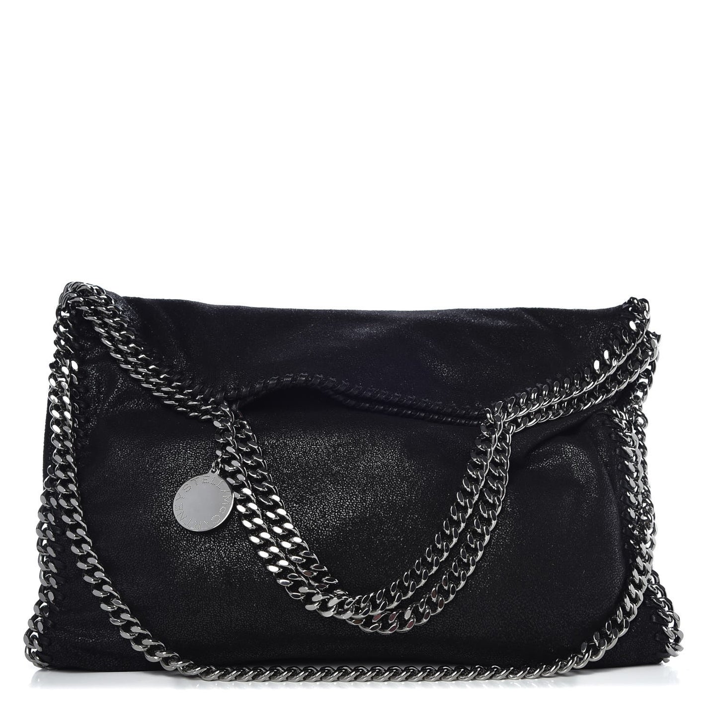 Shaggy Deer Falabella Fold Over Tote Black