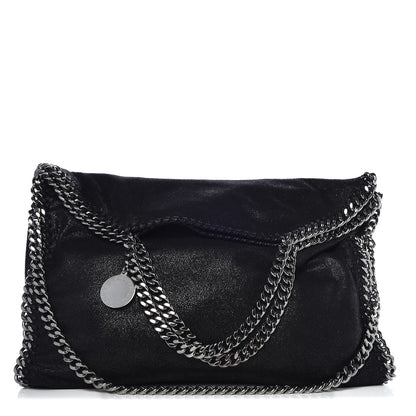 Stella McCartney Shaggy Deer Falabella Fold Over Tote Black 1 of 8
