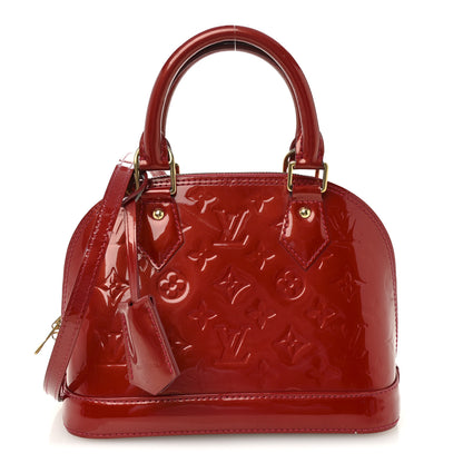 Louis Vuitton Vernis Alma BB Cherry 1 of 10