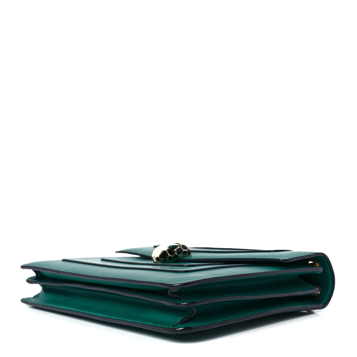 Calfskin Serpenti Forever Shoulder Bag Emerald Green