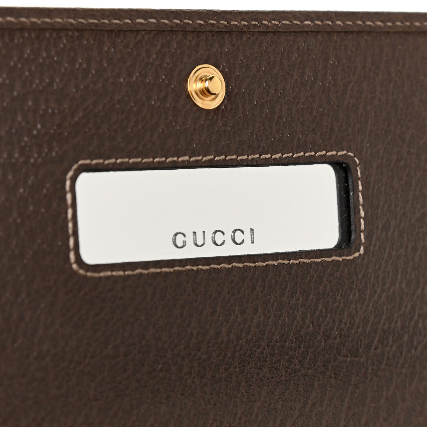 GG Supreme Monogram Web Ophidia Wallet On Chain Brown