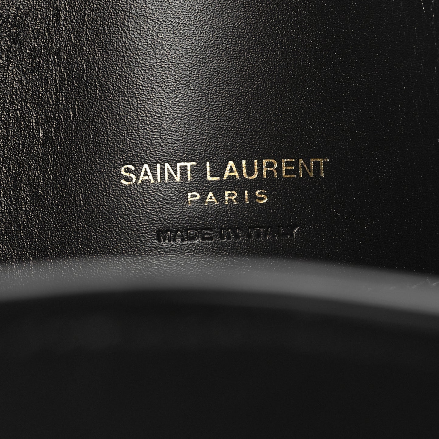 Smooth Shiny Calfskin Monogram Le 37 Bucket Bag Black