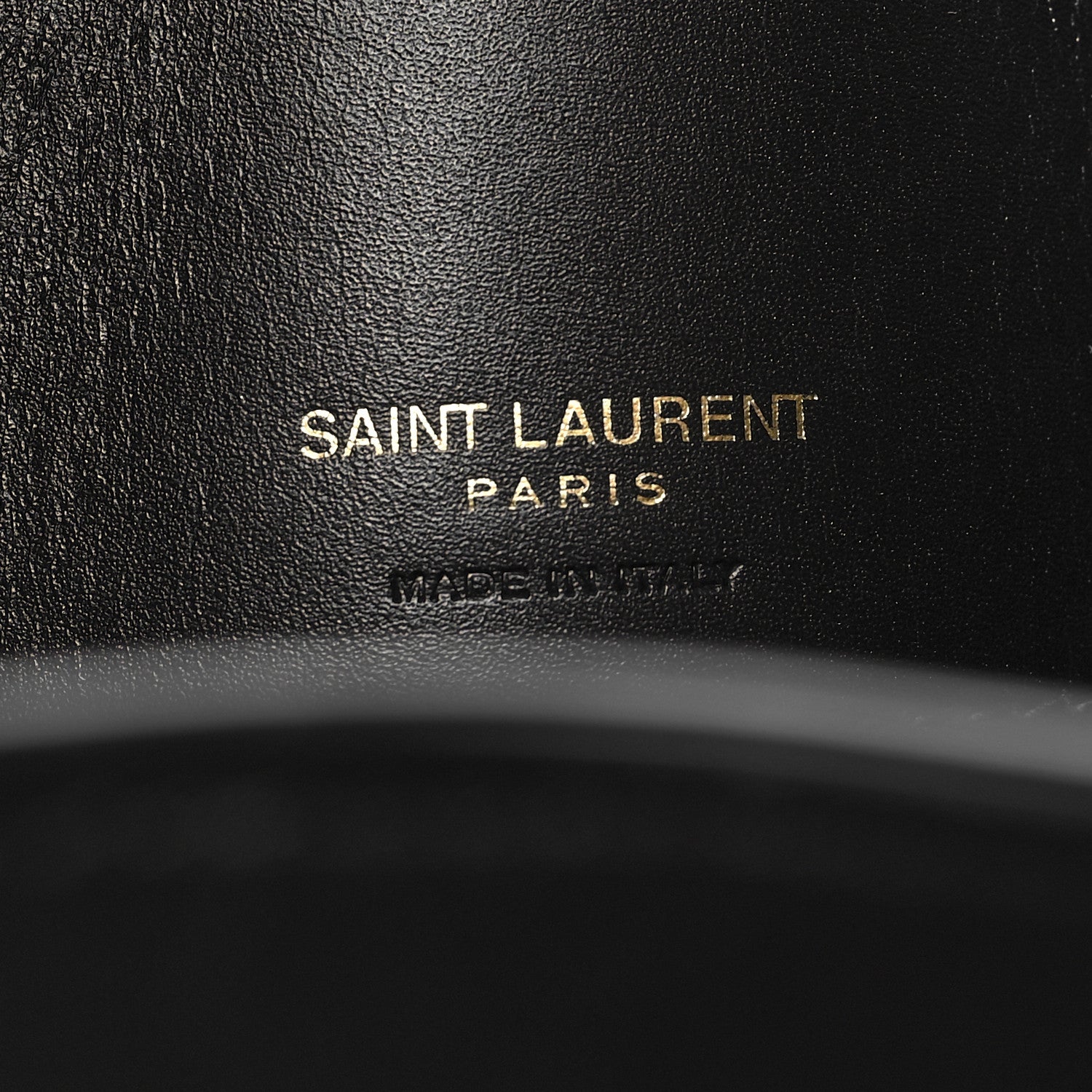 Saint Laurent Smooth Shiny Calfskin Monogram Le 37 Bucket Bag Black 6 of 12