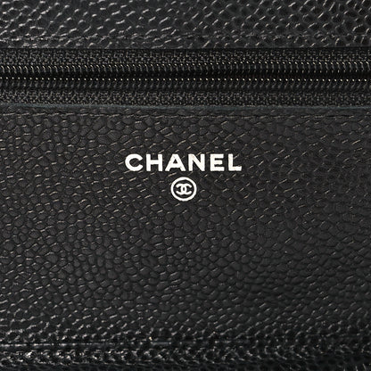 Chanel Caviar Quilted Wallet on Chain WOC Black 6 of 11