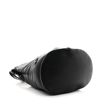 Balenciaga Veau Papier Classic Hardware Drop Bucket Bag Black 5 of 11