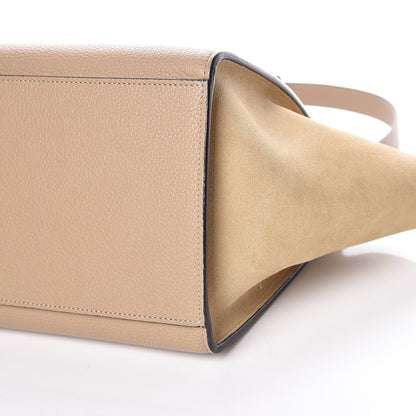 Celine Drummed Calfskin Suede Small Trapeze Dune 6 of 10
