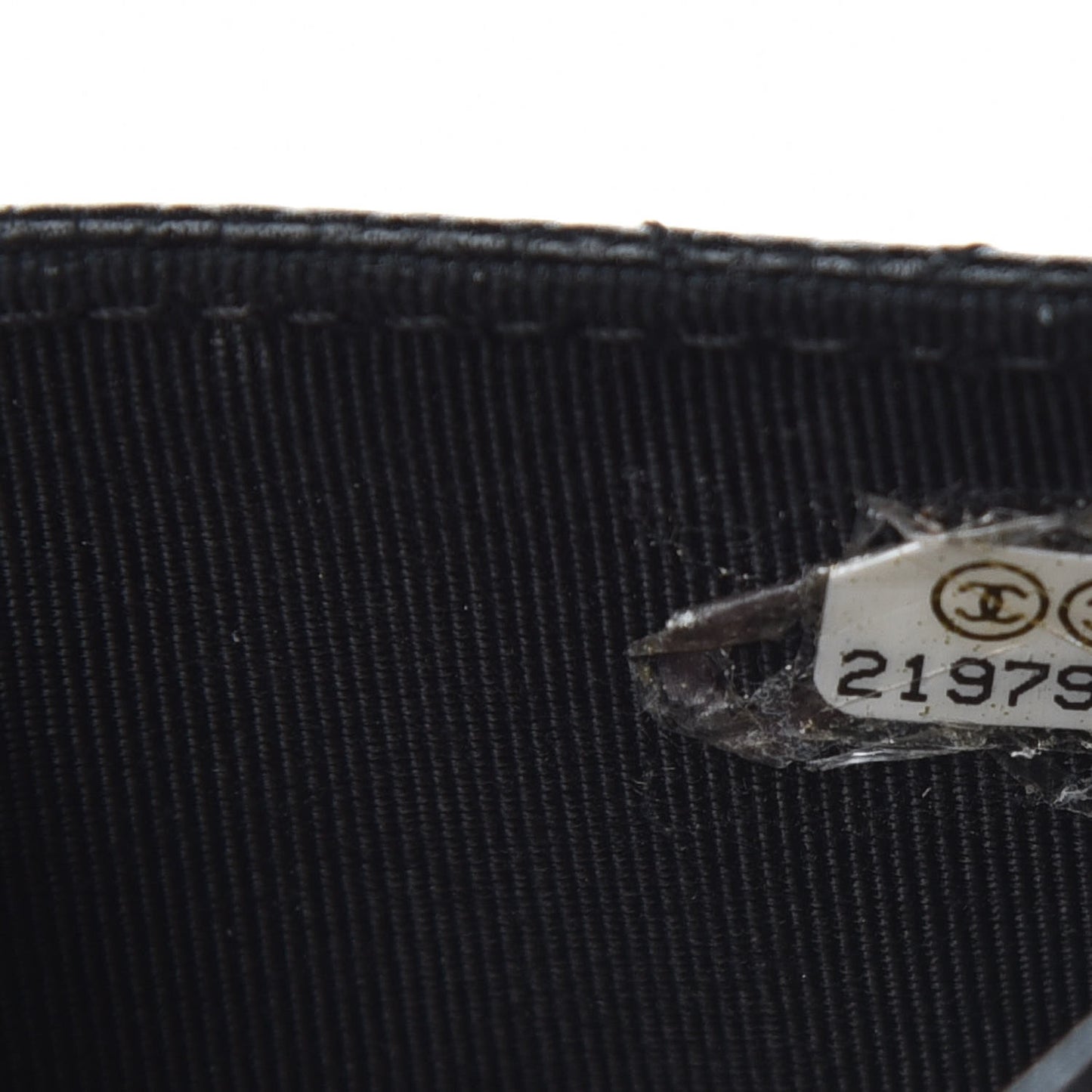 Caviar Quilted Flap Card Holder Black