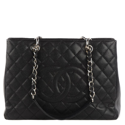 Chanel Caviar Quilted Grand Shopping Tote GST Black 1 of 10