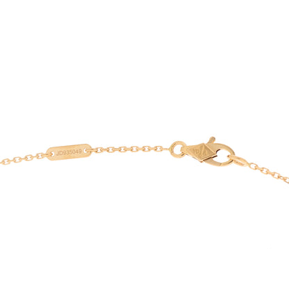Van Cleef & Arpels 18K Rose Gold Carnelian Sweet Alhambra Pendant Necklace 4 of 5