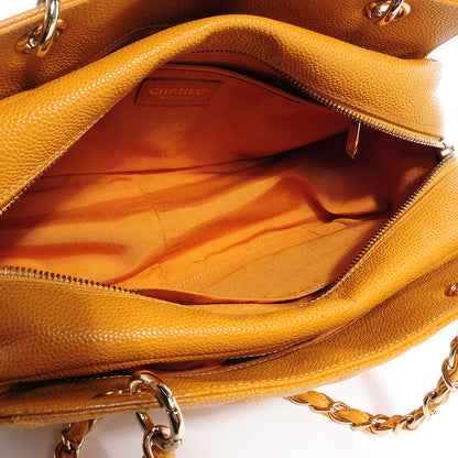 Chanel Caviar Quilted Petit Timeless Shopping Tote PTT Ochre 5 of 7