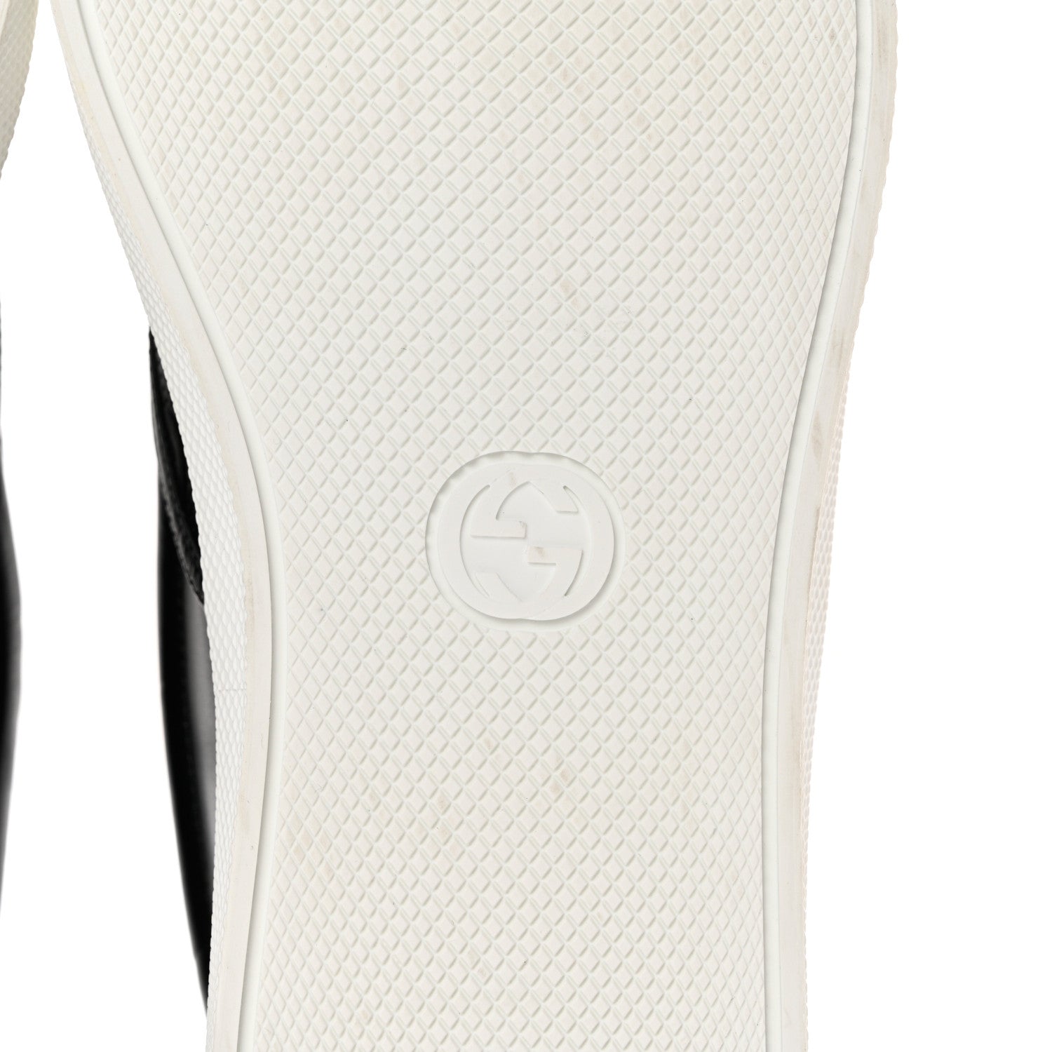 Gucci Calfskin GG Monogram Embossed Perforated Mens Dublin Slip On Sneakers 11 Black 6 of 9