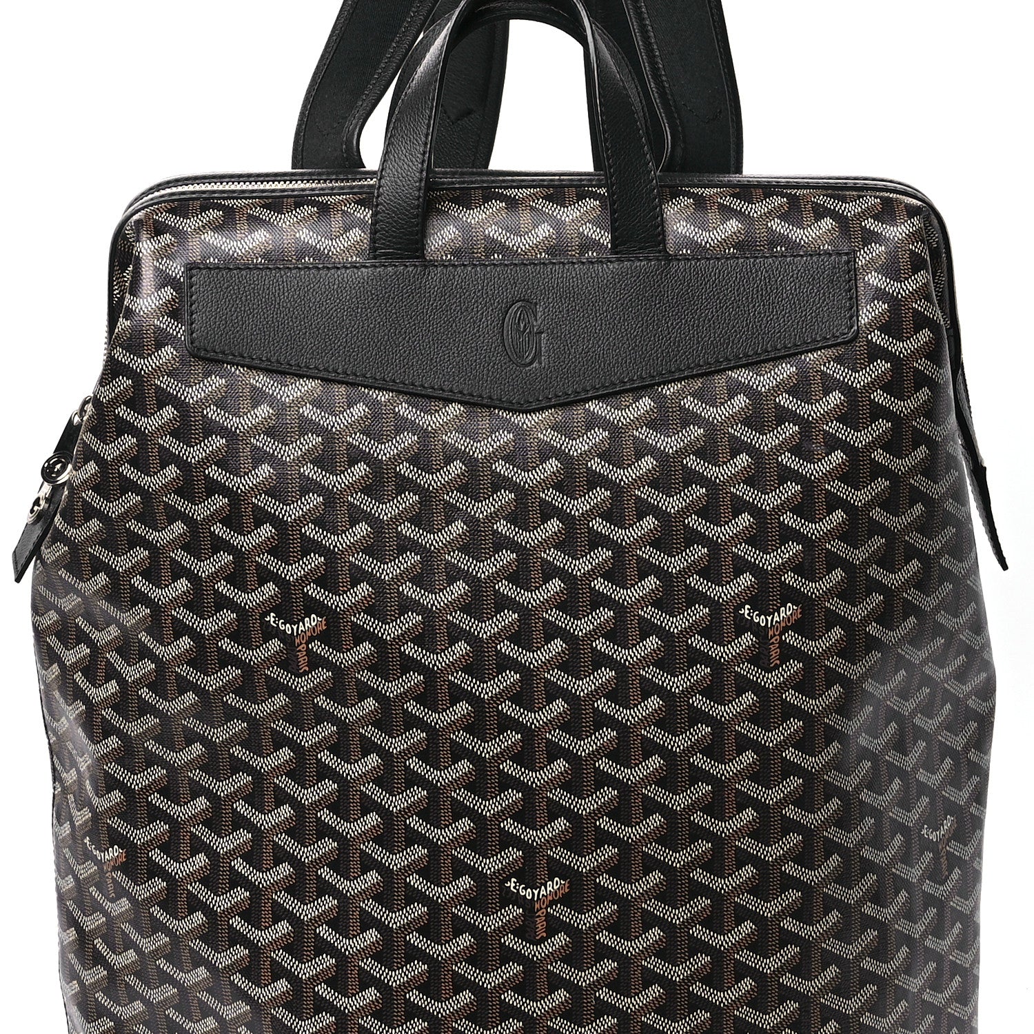 Goyard Goyardine Calfskin Cisalpin Backpack Black 7 of 9