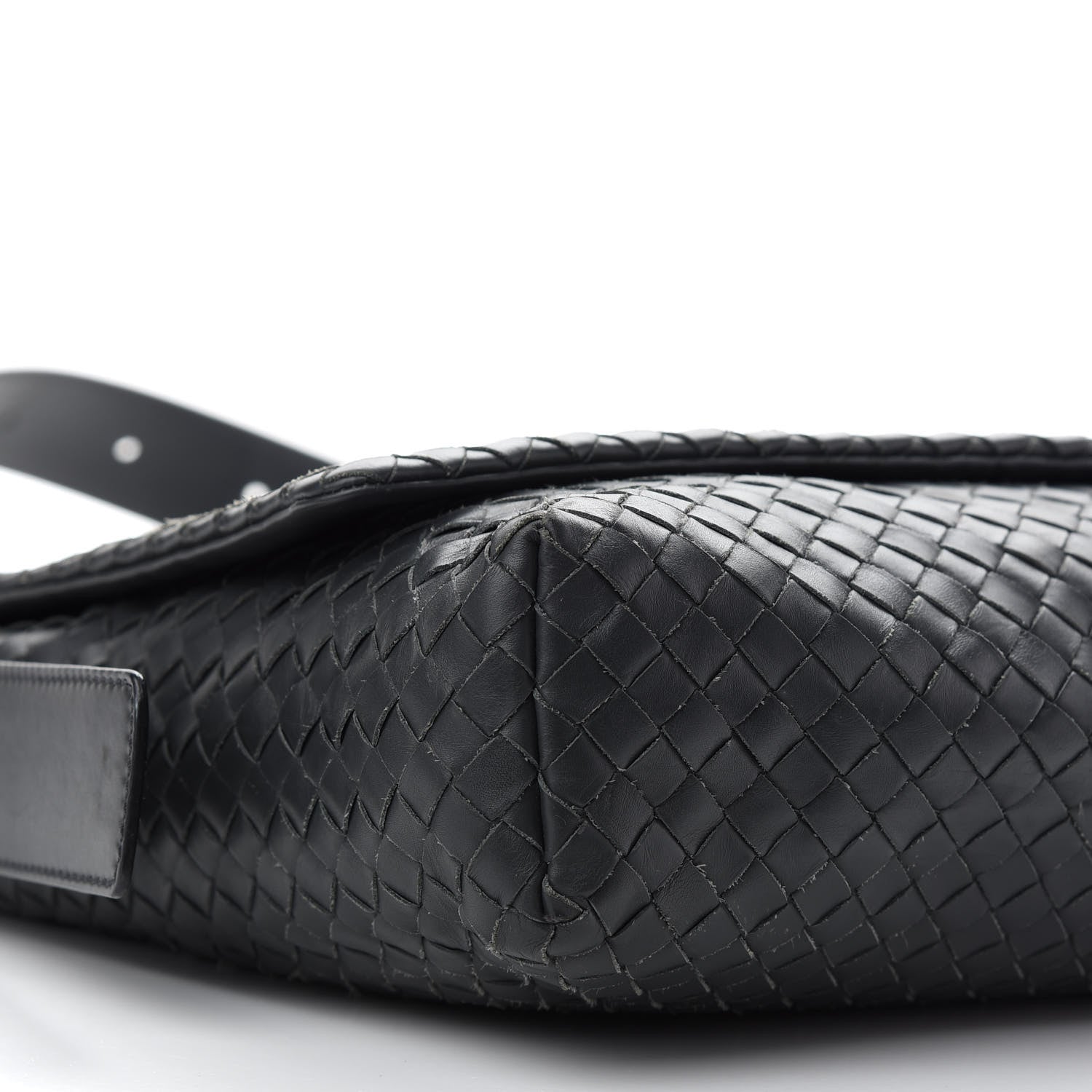 Bottega Veneta Nappa Intrecciato Messenger Bag Ferro Gray 7 of 9