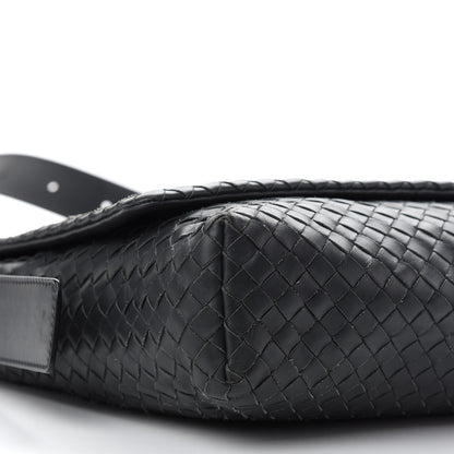 Bottega Veneta Nappa Intrecciato Messenger Bag Ferro Gray 7 of 9