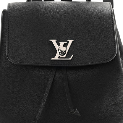 Louis Vuitton Calfskin Lockme Backpack Black 9 of 11