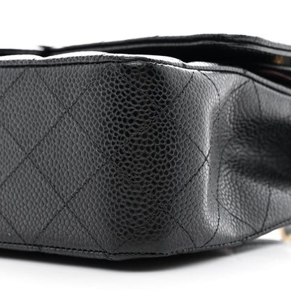 Chanel Caviar Quilted Medium Double Flap Black 10 of 11