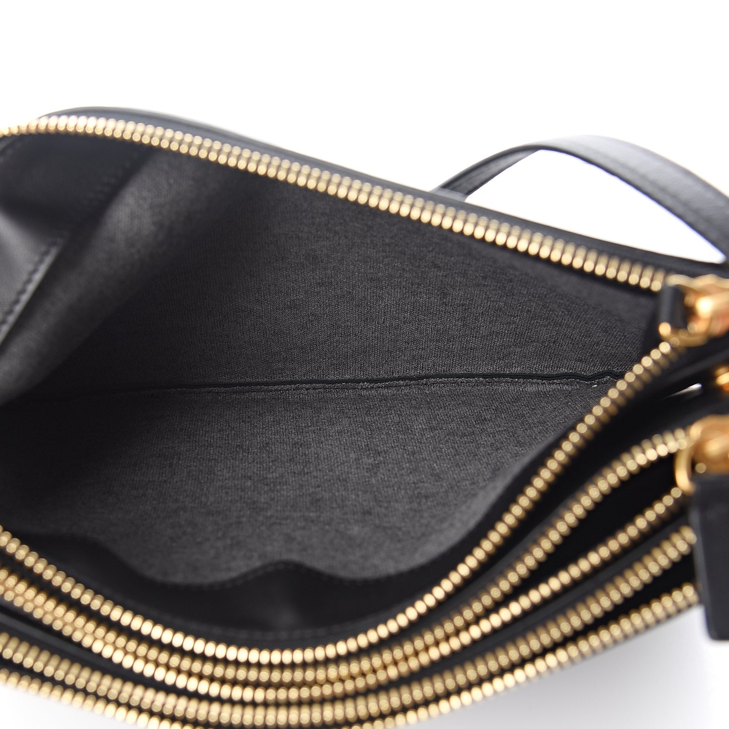 Lambskin Large Trio Crossbody Bag Black