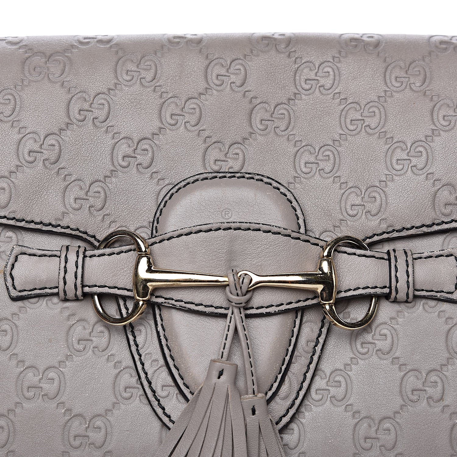 Gucci Soft Guccissima Large Emily Chain Shoulder Bag Storm Grey 13 of 17