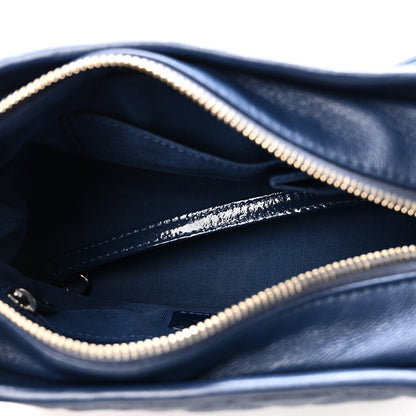 Chanel Patent Goatskin Quilted Small Gabrielle Hobo Blue 5 of 10